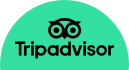 A green circle with the word tripadvisor written in black.